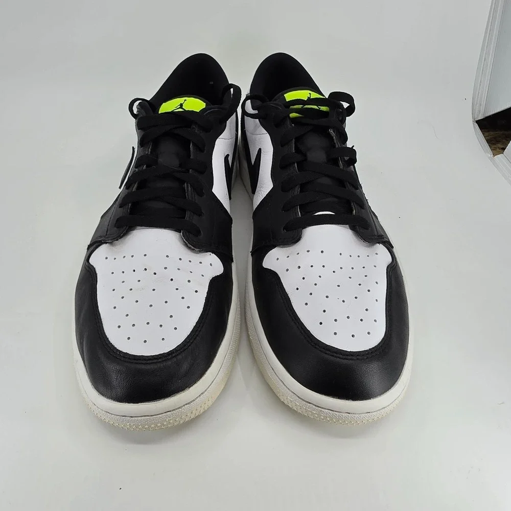 NIke Air Jordan 1 Low Golf Shoes Mens Sz 12.5 Phantom Volt DD9315-108 Panda Low